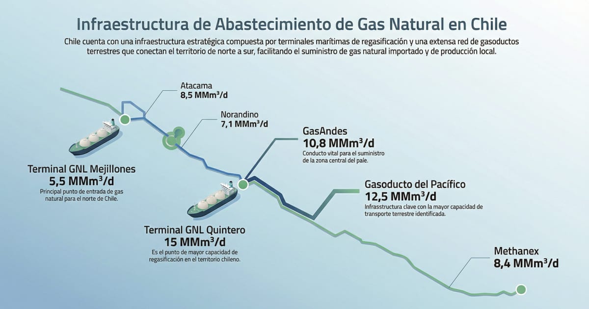 Las exportaciones de gas natural argentino a Chile crecieron un 30% en ...